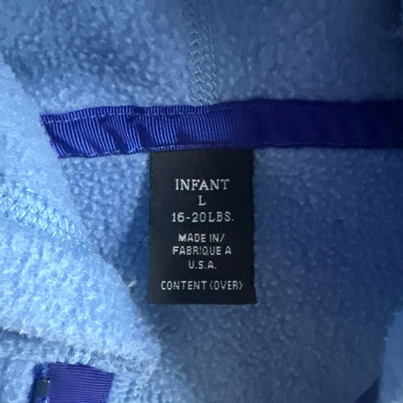 Patagonia fleece baby bunting suit size large - Picture 3 of 6